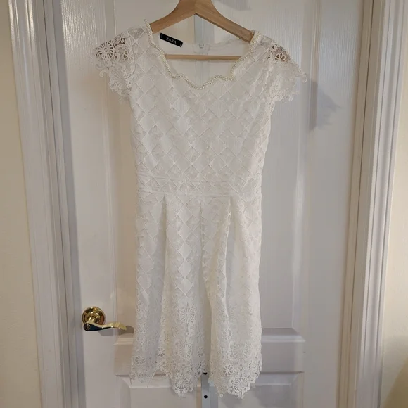 Zara | Dresses | Zara Vintage 9s Embroidered Pattern Dress Small